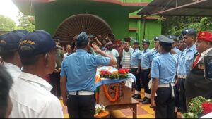 ମୃତ ବାୟୁସେନା ସର୍ଜେଣ୍ଟଙ୍କୁ ଗାର୍ଡ ଅଫ ଅନର ପ୍ରଦାନ