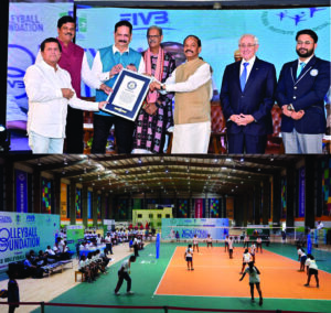 ଭଲିବଲରେ ନୂଆ ଗିନିଜ୍‍ ବିଶ୍ୱ ରେକର୍ଡ କଲା କିସ୍‍