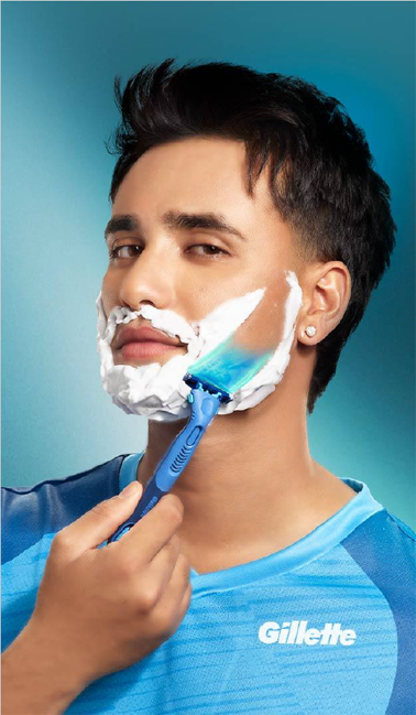 Pic-Abhishek Sharma x Gillette